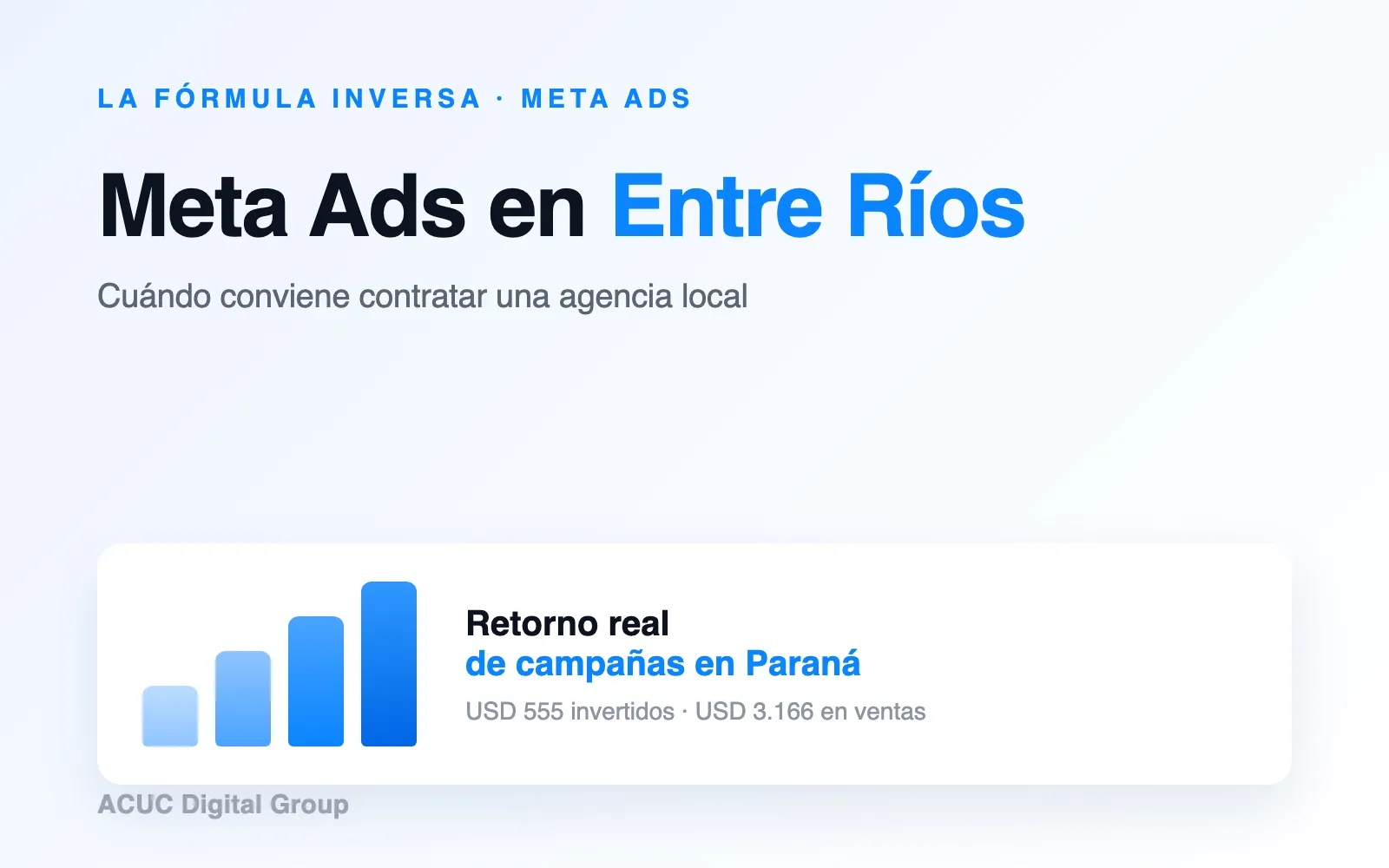 Pantalla del Administrador de Anuncios de Meta con campañas de un negocio de Paraná